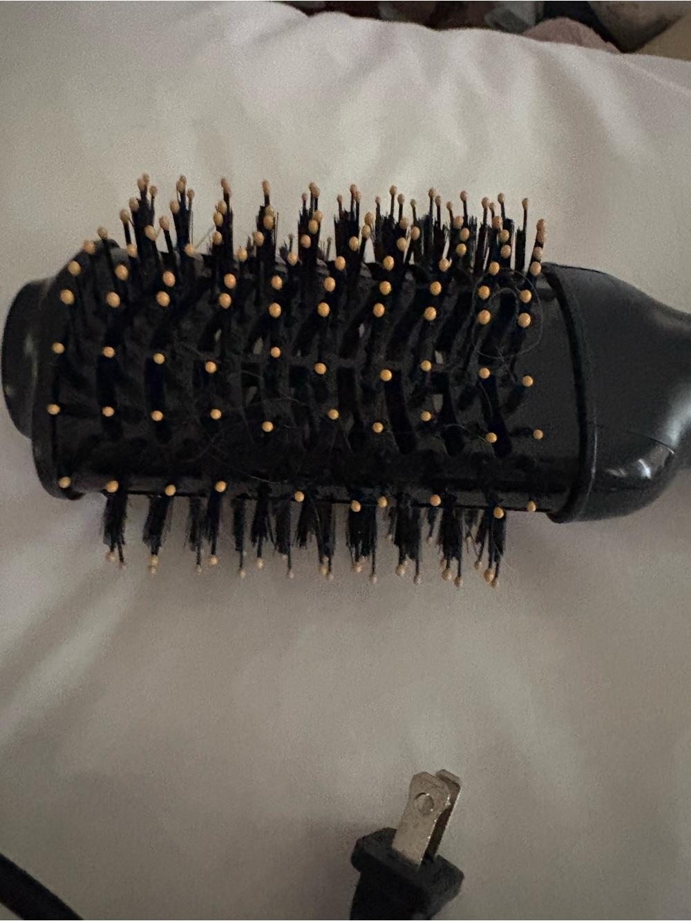 Rotating Hot Air Styling Brush - Black